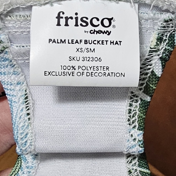 Dog Bucket Hat | XS/SM | Frisco | palm tree pattern - Picture 3 of 5